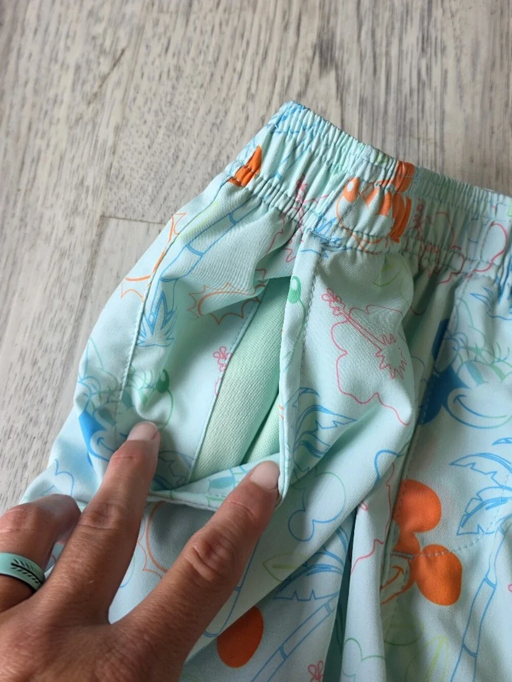 Disney Mickey Mouse Boys 7/8 Tropical Swim Trunks